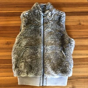 Tart Collections XS Faux Fur Zipper Vest w Pockets Jacket Coat - Picture 1 of 11
