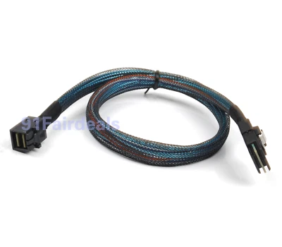 50cm Mini SAS 36Pin SFF-8643 to SAS 36pin SFF 8087 HD Server Raid Data Cable - Image 1 of 4