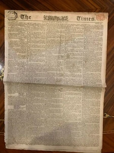 The Times London Dienstag 24. Januar 1815 Zeitung Original kein Nachdruck - Bild 1 von 7