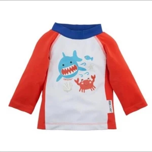 NEW ZOOCCHINI SUN PROTECTION UPF 50+ Deep Sea Mates Rash Guard Shirt 6-12M - Picture 1 of 2