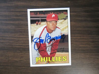 2003 Topps All time Fan Favorites # 143 Jim Bunning Autograph Card (M) Phillies - Image 1 of 2