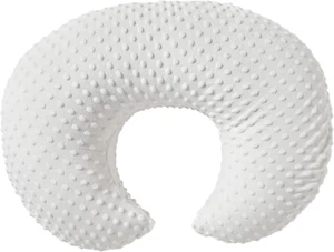 Nursing Pillow Cover Breastfeeding Pillow Cases Minky Dot Slipcover (White) - Picture 1 of 3