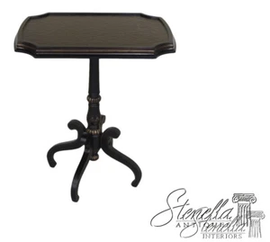 26029: BOMBAY Paint Decorated Pedestal Base Table - Picture 1 of 8