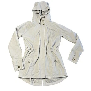 O'Neill Rain Jacket XS Gray Windbreaker Hooded Water Resistant Zip Up - Picture 1 of 6