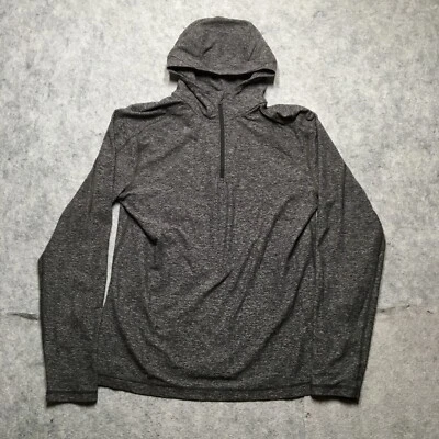 Sudadera con Capucha Lululemon Surge 1/2 Cremallera Para Hombre Grande L Gris Brezo Rendimiento Atletismo Foto 1 de 4