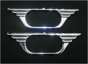 CHROME SIDE LAMP INDICATOR LIGHT COVER FITS NISSAN D40 NAVARA PATHFINDER 2005+ - Picture 1 of 5