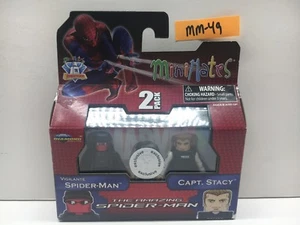 Minifiguras Minimates VIGILANTE SPIDER-MAN & CAPTAIN STACY VERDADERAS EXCLUSIVAS 2012 - Imagen 1 de 7