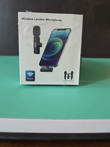 Wireless Microphone Lavalier Audio Video Recording Mini Mic - Picture 1 of 3