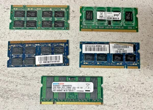 Mix Pack of Different Types 5 x Samsung RAM /Memory CPU Unit Processing Parts - Zdjęcie 1 z 3