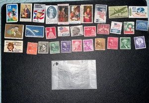 30 verschiedene gebrauchte US SINGLES Briefmarken LOT - Bild 1 von 3