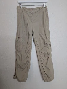 Johnny Was Damen Größe 2 Cargohose hellbraun Boho Taschen Reißverschluss Safari Cropped - Bild 1 von 7