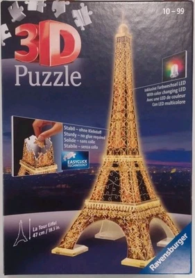 RAVENSBURGER. PUZZLE 3D. TORRE EIFFEL. 216 piezas. ARTÍCULO NR.125791 Completo Foto 1 de 4