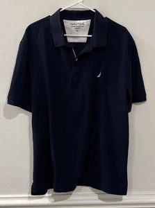 Camisa Polo Nautica Para Hombre XXL Calce Clásico Manga Corta Azul Marino Algodón - Imagen 1 de 3