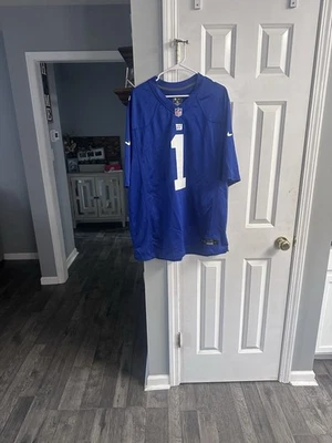 纽约巨人队 Malik Nabers 耐克球衣全新带标签 XL 码 — 第 1/4 张图片