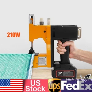 Máquina de coser con cierre de bolsas industrial máquina de cierre bolsa de mano con cargador - Imagen 1 de 8