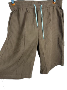 Pantaloncini corti testurizzati marrone - Foto 1 di 4
