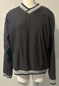 Herren J Crew Sport schwarz grau Medium Polyester Viskose Pullover Fleece - Bild 1 von 8