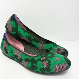 Rothy’s green pink botanicamo flats women Size 9 - Picture 1 of 15