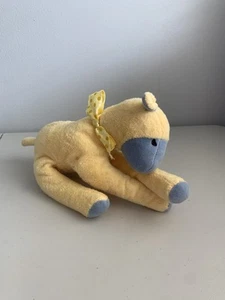 Rich Frog Sleepy Lamb Plush Toy Terrycloth Yellow Blue With Bow Vintage - Picture 1 of 6