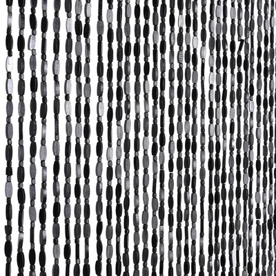 Cortina de cuentas de bambú hecha a mano para puerta 52 hebras cuentas de puerta hippie curta... Foto 1 de 4