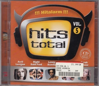 Hits Total Vol. 5 2CD:MOBY,AVRIL LAVIGNE,PINK,SARAH CONNOR,LENNY KRAVITZ,BLUE - Bild 1 von 4