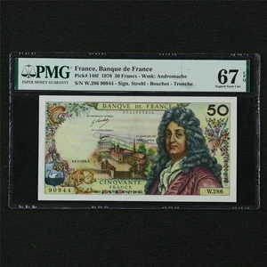 1976 France Banque De France 50 Francs Pick#148f PMG 67 EPQ Superb Gem UNC - Bild 1 von 4