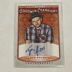 2019 Upper Deck Goodwin Champions Auto Lloyd Ahlquist #A-LA Auto - Picture 1 of 2
