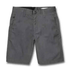New VOLCOM Frickin Chino Shorts Youth Size 29 Charcoal Heather - Picture 1 of 10