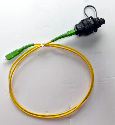 OptiTap Hardened Female Connector to SC/APC Test Jumper Singlemode 1 meter - Image 1 of 2