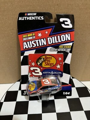 Austin Dillon #3 Bass Pro Shops Salutes Nascar Authentics 1/64 2023 Wave 01 - Image 1 of 2