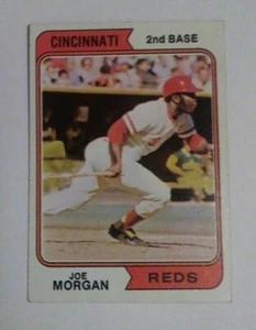 1974 TOPPS # 85 JOE MORGAN , 2B , Cinnamon Reds EX- NR MT CARD SHIPS W/DEL CONF - Picture 1 of 5