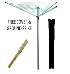 Wäschespinne strapazierfähig 3 Arm Wäscheständer / Trockner 30m Waschen Gartentrockner - Bild 1 von 1
