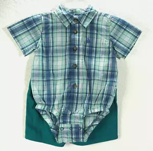 Land'n Sea Boy Toddler Set Dress Shirt Shorts Size 18 Months New - Picture 1 of 8