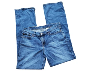 Lucky Brand Gene Montesano Blue Jeans Wmn's 10/30 Mid-Rise Flare Reg. Length Euc - Picture 1 of 7