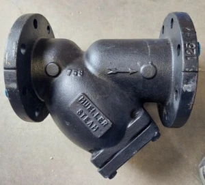 Mueller Steam 4" Y Strainer, Black Cast Iron, 04.0-758 - Picture 1 of 7