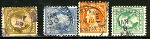 CDS TOWN DATE Cancels 8-20 Cent Washington Franklins Untyped US 74E61 - Picture 1 of 3