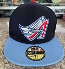 Anaheim Angels Los Angeles New Era 59Fifty Hut Größe 7 1/4 Angels Wing Logo Marineblau
