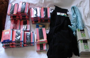 42 STÜCK KONVOLUT MÄDCHEN STRUMPFHOSEN GR: 122-182 SPITZE BAUMWOLL/NYLON NEU - Bild 1 von 12