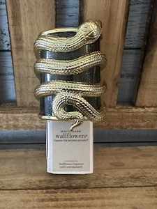 Bath & Body Works Snake Wallflower Plug In Unit Halloween Gold Metallic Serpent - Picture 1 of 4