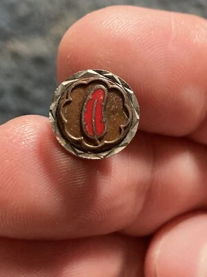 Little Red Feather Club? Lapel Pin Vest Collectible EUC K509 - Image 1 of 2