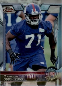 2015 Topps Chrome Refractor OWAMAGBE ODIGHIZUWA RC #176 NEW YORK GIANTS 🏈 - Picture 1 of 1