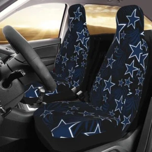2pcs Dallas Cowboys Elastic Car Seat Covers Printed Seat Cover Universal - Picture 1 of 9