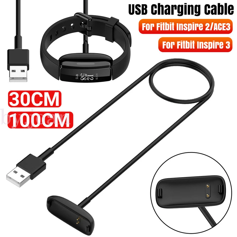 100CM Charging Cable Lead For Fitbit Inspire /HR / Fitbit Inspire 2 3 Charger