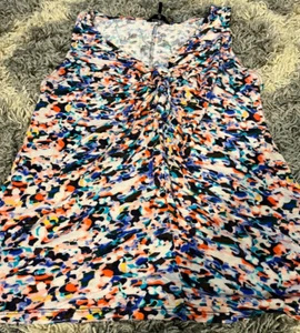 Daisy Fuentes Multi-Colored Sleeveless Dress Girls Size Large - Picture 1 of 6