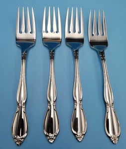 Oneida Community Chanterelle Stainless Silverware Flatware Salad Forks Set of 4 - Picture 1 of 5