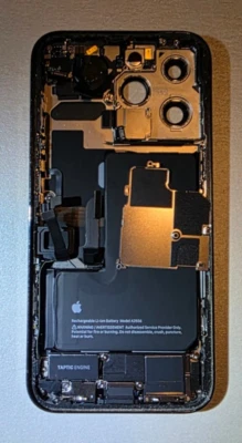 Корпус Apple iPhone 13 Pro от оригинального производителя — аккумулятор, гибкая логика, нижние части установлены, серый - Изображение 1 из 2