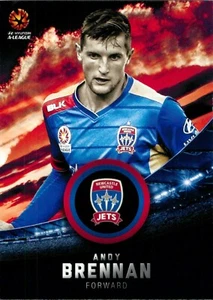 2016 2017 NEWCASTLE JETS A-League Card ANDY BRENNAN - Picture 1 of 3