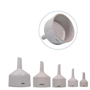 Filtro embudo de cerámica de laboratorio de química de vidrio de porcelana 40-100 mm poroso - Imagen 1 de 7
