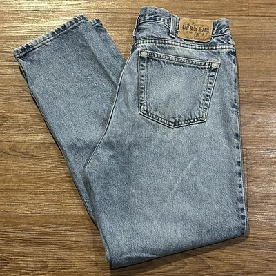 Vintage 90s GAP Denim Easy Fit Blue Jeans 36x30 (Measures 34x29) Made In USA - Image 1 of 4