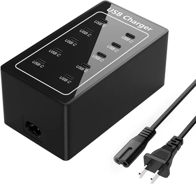 USB C Charger, 50W USB Charging Station for Multiple Devices, 10-Ports Power Hub - Image 1 of 4